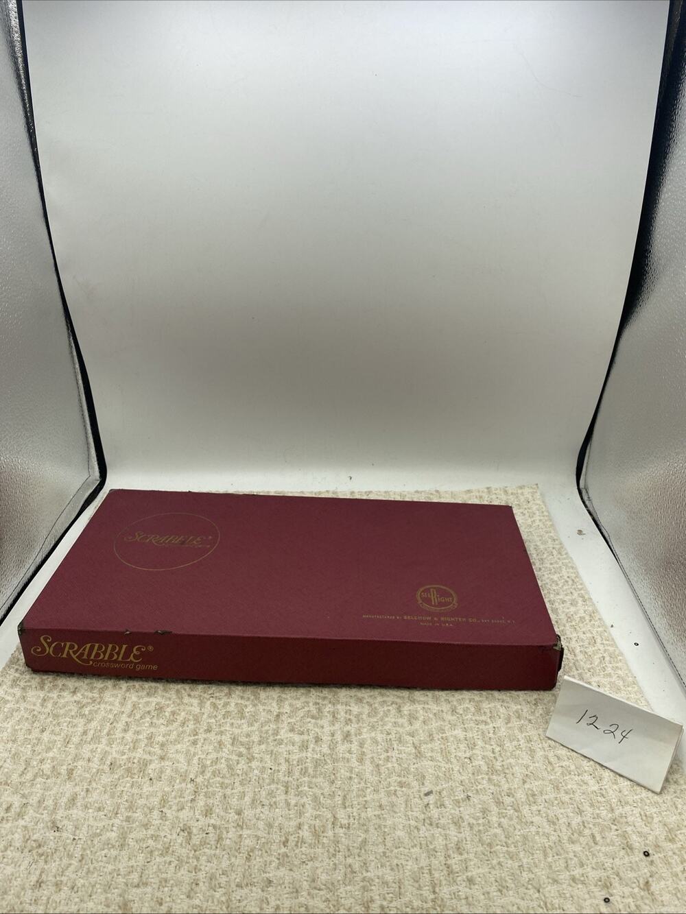 Vintage Red Scrabble Crossword Game By Selchow Richter Complete 1971 Made In USA